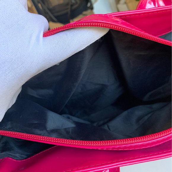 Tommy Hilfiger Signature Pink Logo Large Tote Handbag Women's - Picture 6 of 15